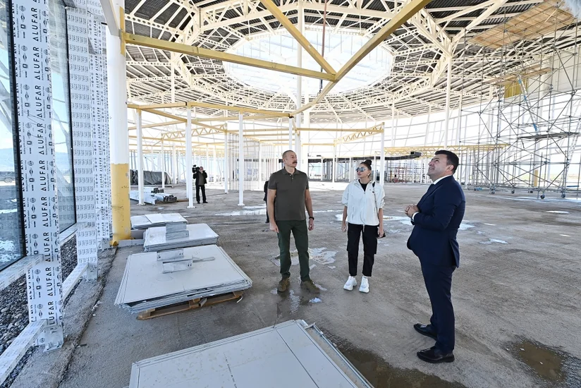 President views construction of Zangilan International Airport