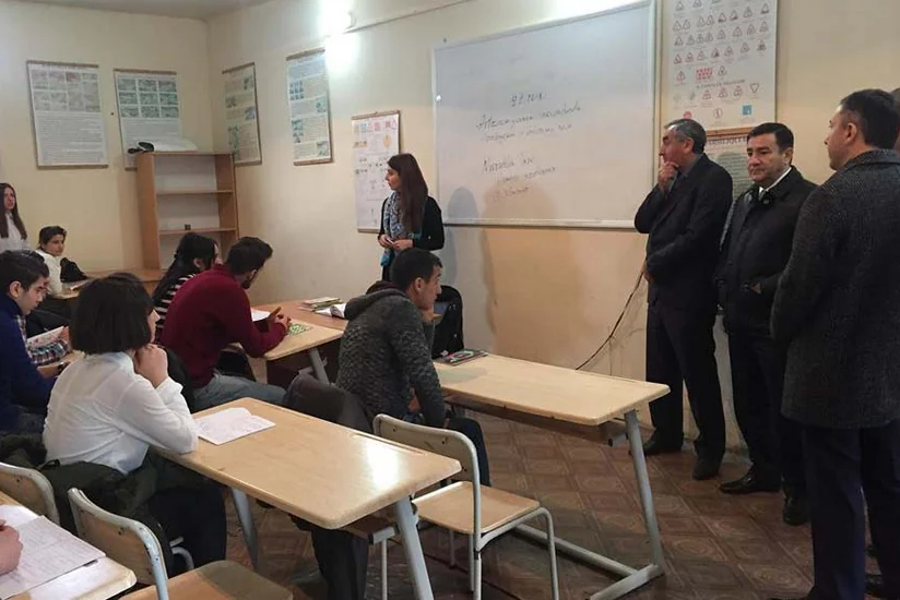 Millət vəkilləri Sumqayıtda peşə məktəblərində olublar