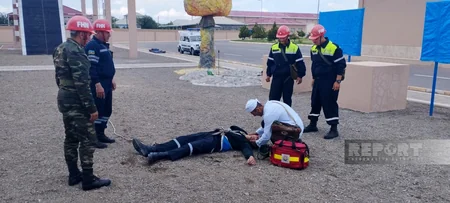 Naxçıvan Mülki müdafiə alayında təlim keçirilib