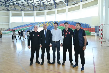 Elm və təhsil naziri Qusar Olimpiya İdman Kompleksini ziyarət edib