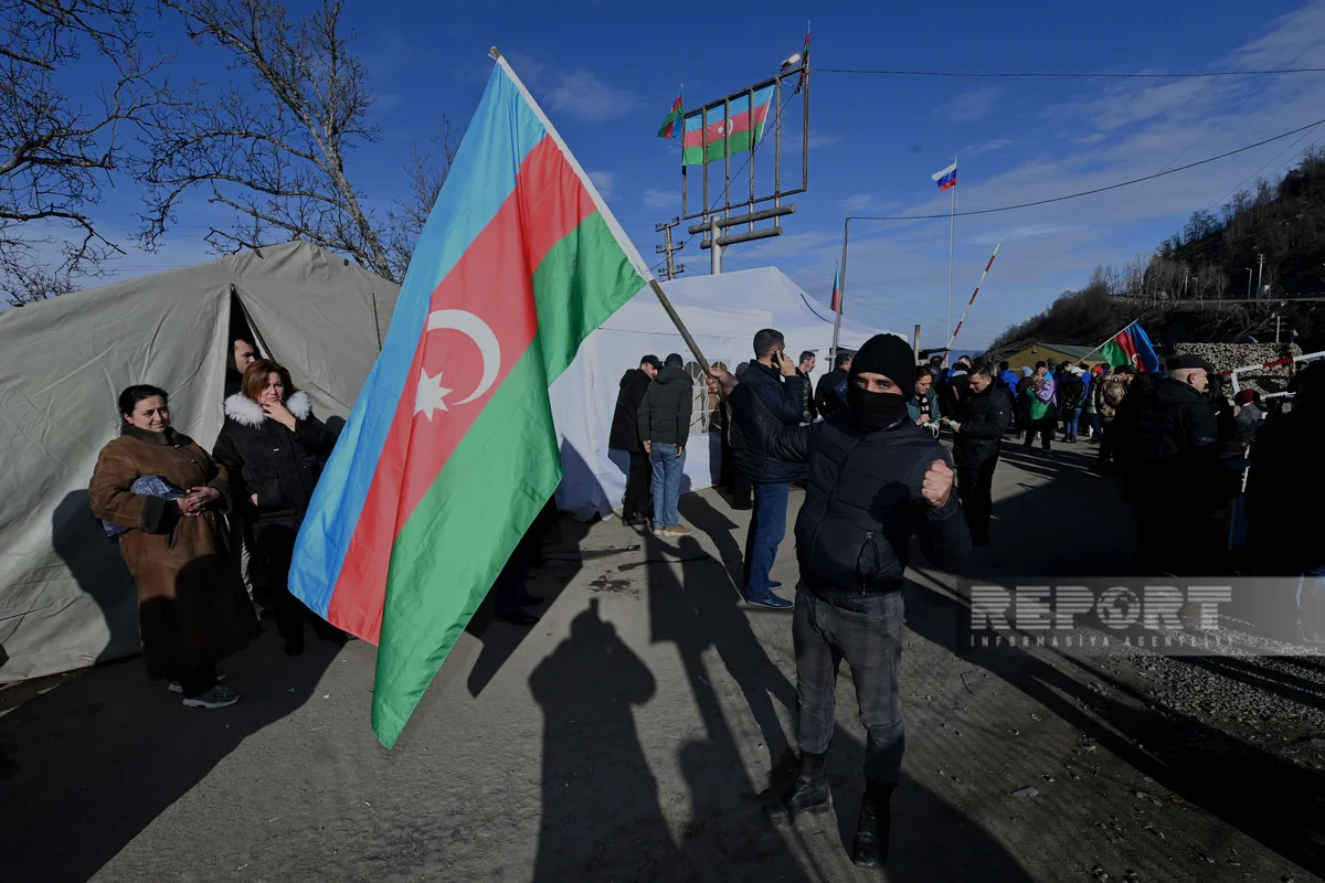 Protest on Shusha-Khankandi road expanding