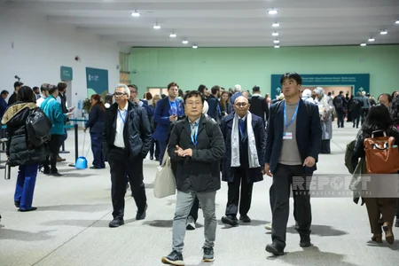 COP29-un dördüncü gününün ilk saatlarından - FOTOREPORTAJ