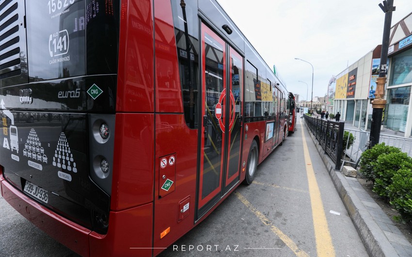 Bakıda 7 marşrut xətti üzrə avtobusların hərəkət sxemi müvəqqəti dəyişdirilir