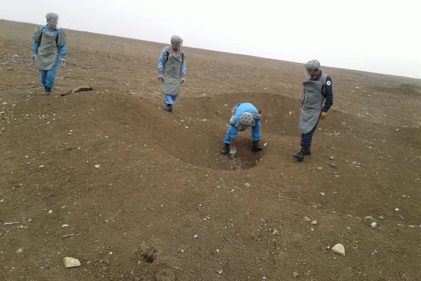 ​Tərtərdə partlamamış top mərmisi aşkar edilib