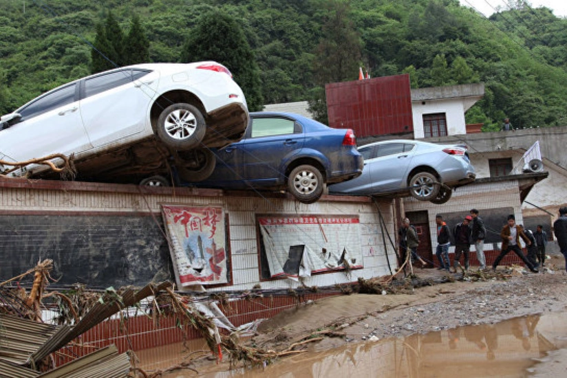 Çində baş verən daşqınlar nəticəsində 33 nəfər ölüb, 15 nəfər itkin düşüb