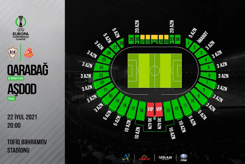 Qarabağın avrokubok matçına satılmış biletlərin sayı açıqlandı