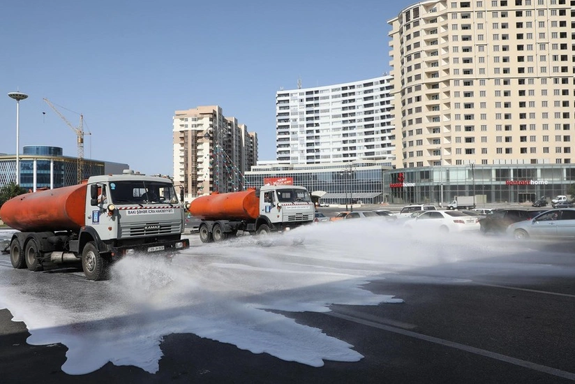 Baku to disinfect streets again