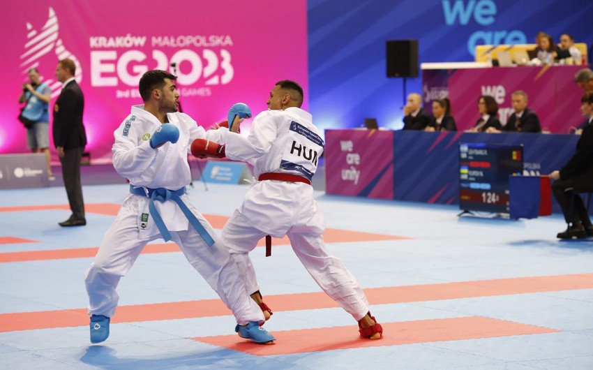 Avropa Oyunları: Azərbaycanın 3 karateçisi mübarizəni dayandırıb, biri medalı təmin edib