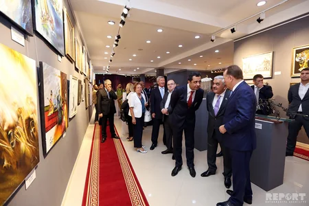 Bakıda keçiriləcək cüdo üzrə dünya çempionatı ilə əlaqədar incəsənət və idman sərgisi təşkil olunub - VİDEO