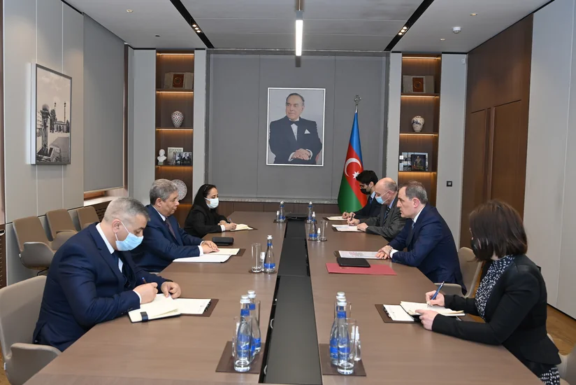 Джейхун Байрамов встретился с новоназначенным послом Египта в Азербайджане