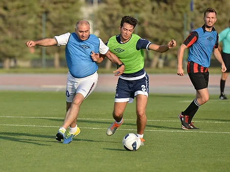 Bakı Olimpiya Stadionunda Milli Mətbuat Gününə həsr olunmuş mini-turnir keçirilib