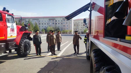 Naxçıvan FHN-ə 5 yeni müasir yanğınsöndürən avtomobili verilib