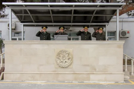 Penitensiar xidmətin Mühafizə alayında gənc əsgərlərin andiçmə mərasimi keçirilib