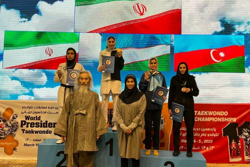 Azərbaycanın qadın taekvondoçusu Tehranda növbəti medalını qazanıb