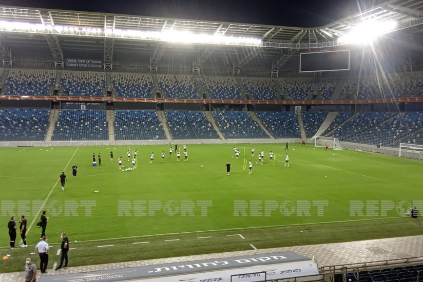 Нефтчи вышел на последнюю тренировку перед игрой с Маккаби