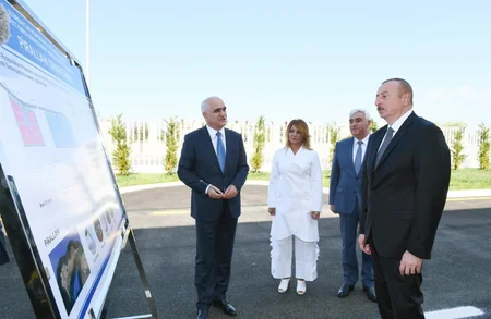 Prezident İlham Əliyev Pirallahı Sənaye Parkında şpris istehsalı zavodunun açılışında iştirak edib - ƏLAVƏ OLUNUB