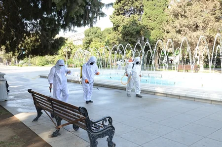 Bakı küçələrində növbəti dezinfeksiya başlayıb 