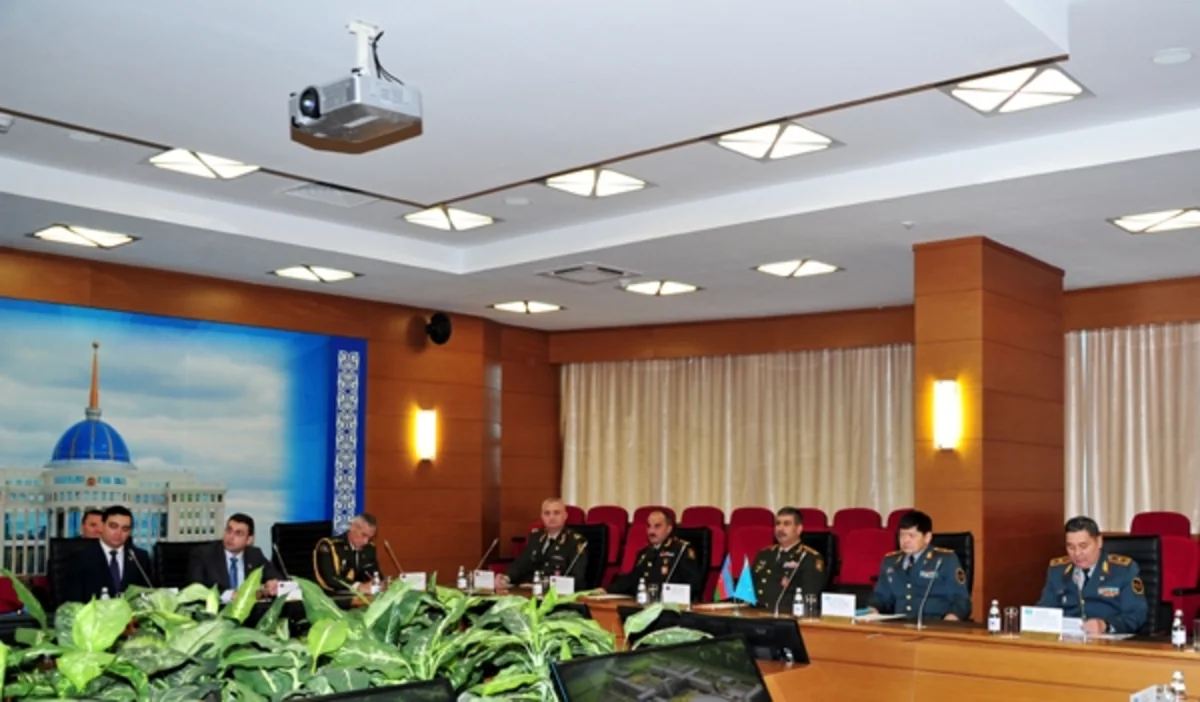 Zakir Həsənov Qazaxıstanın Müdafiə Universitetində olub