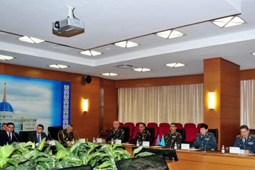 Zakir Həsənov Qazaxıstanın Müdafiə Universitetində olub