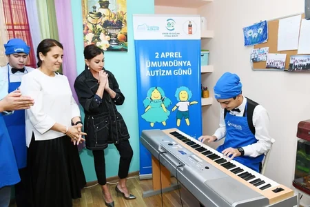 Mehriban Əliyeva Bakıdakı Autizm sindromlu uşaqlar üçün reabilitasiya Mərkəzini ziyarət edib