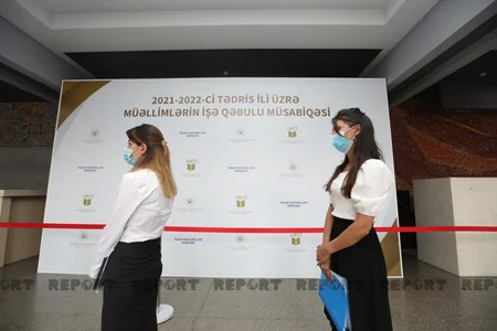 Jurnalistlər müəllimlərin işə qəbulu üzrə müsahibə mərhələsini izləyiblər