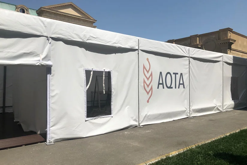 Ağalı və Talış kəndlərində heyvan kəsimi üçün çadırlar quraşdırılıb