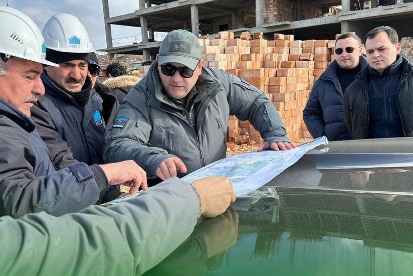 В Физули проведен осмотр строящихся и реконструируемых объектов