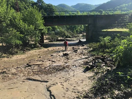 Gürcüstanda daşqın olub, 500 evlik kəndlə əlaqə kəsilib