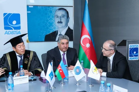 Dövlət Bədən Tərbiyəsi və İdman Akademiyasında FİG prezidentinə fəxri doktor adının verilməsi münasibətilə tədbir keçirilib