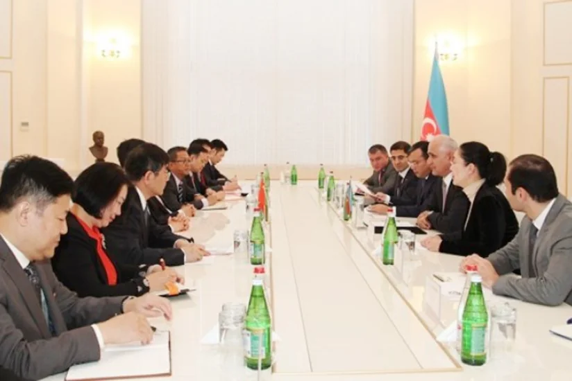 Azərbaycanın iqtisadiyyat naziri Çin iş adamları ilə görüşüb