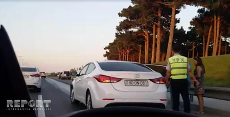 Bakıda yol qəzası baş verib, xəsarət alan var - FOTO - VİDEO