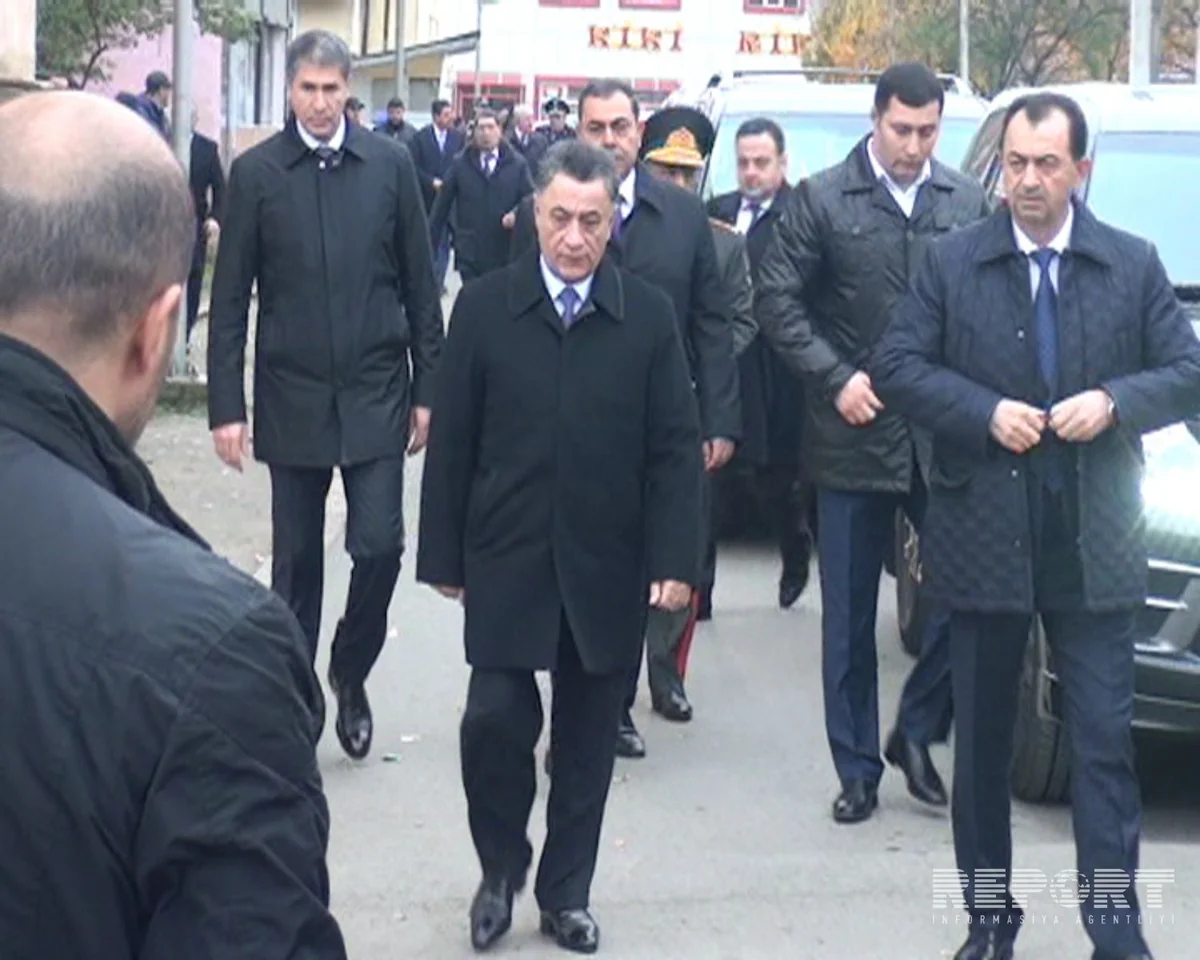 Ramil Usubov Nardaranda şəhid olmuş polis serjantının hüzr mərasimində iştirak edib - FOTO