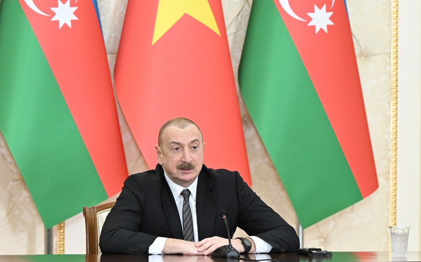 İlham Əliyev: Qoşulmama Hərəkatının daha sanballı təsisat kimi fəaliyyəti Azərbaycanın və Vyetnamın marağındadır