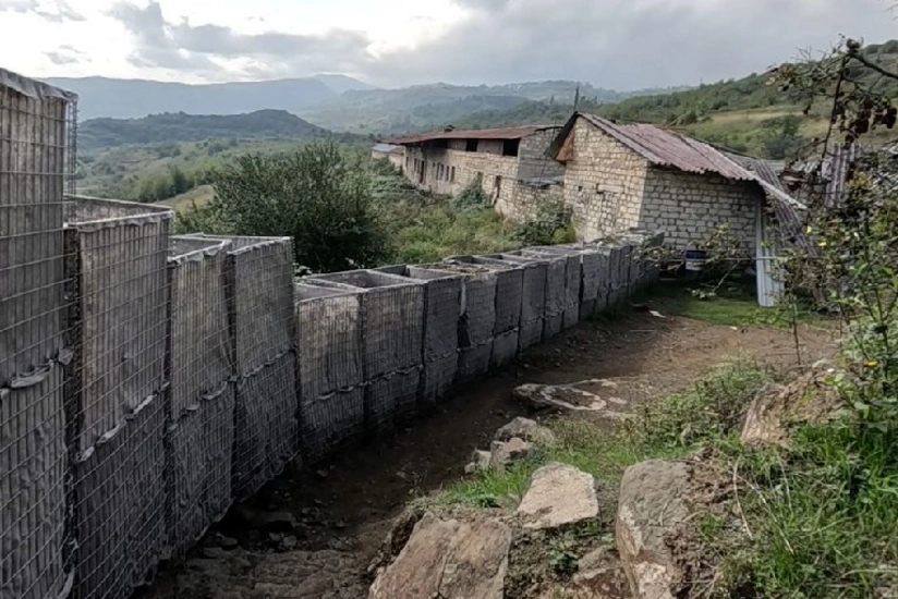 Stronghold abandoned by Armenians in territory of Khojaly region - VIDEO
