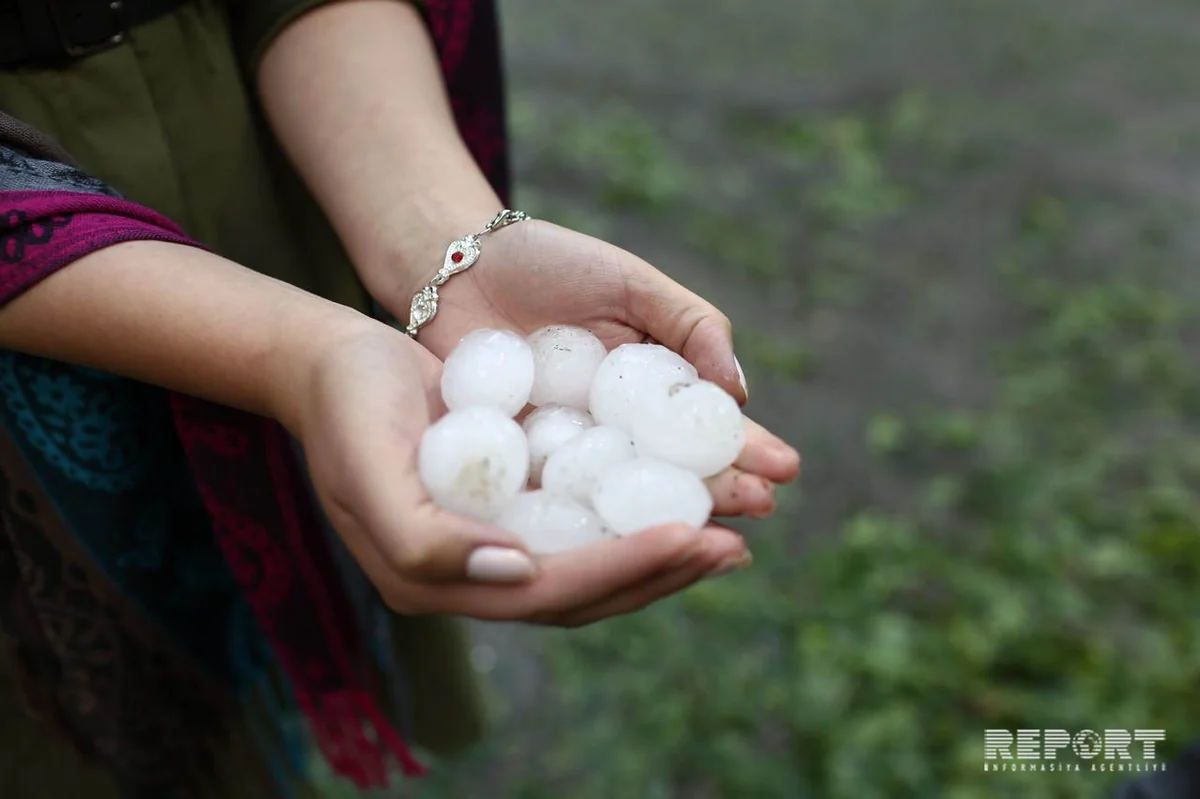 Güclü dolu və sel Hacıkəndə ciddi ziyan vurub - FOTO - VİDEO