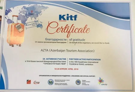 AzTA принимает участие в XVIII Международной выставке туризма и путешествий в Казахстане