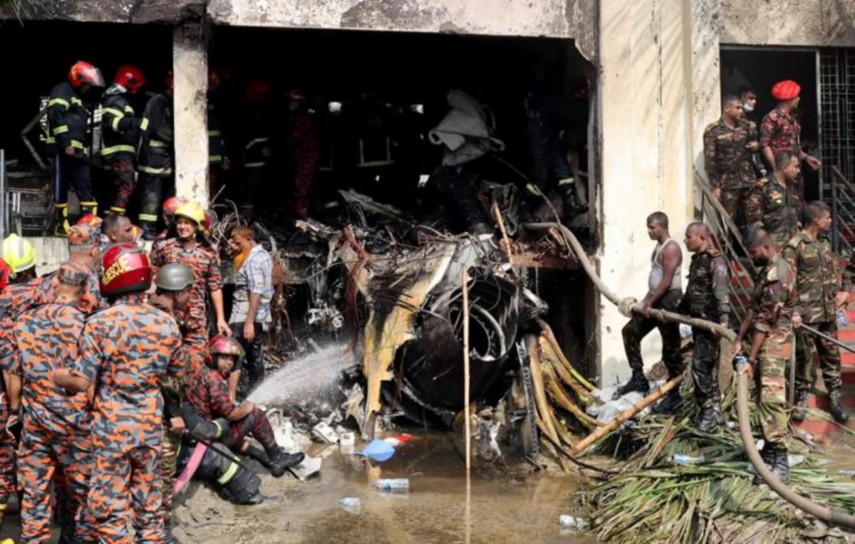 At least 27 dead, mostly children, in Bangladesh air force jet crash