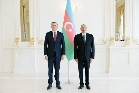 President Ilham Aliyev received credentials of incoming Georgian ambassador