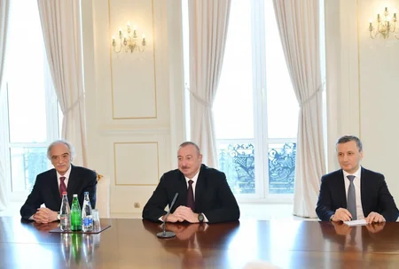 Президент Ильхам Алиев принял председателя Совета Федерации Федерального Собрания РФ