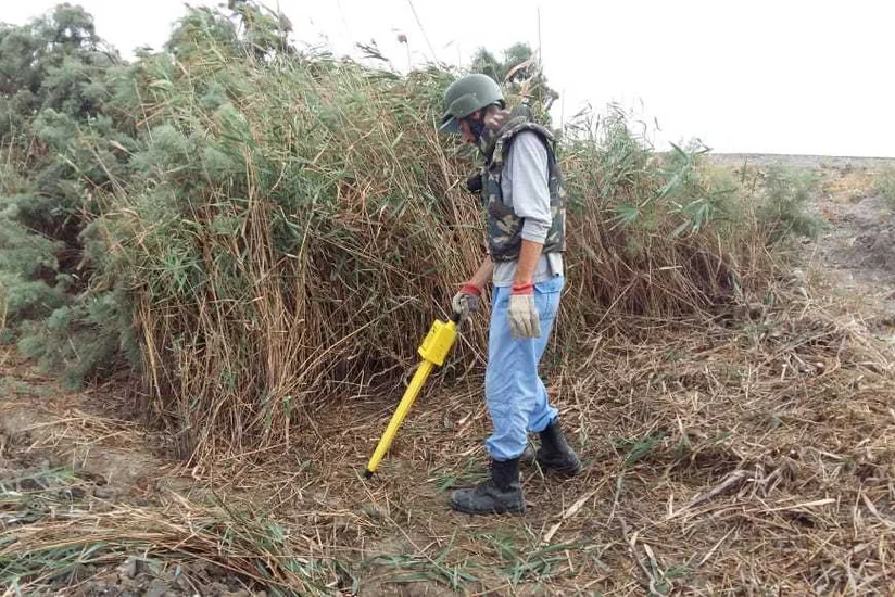 Biləsuvarda 3 ədəd partlamamış hərbi sursat aşkar olunub