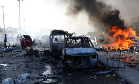 Somalidə baş vermiş güclü partlayışda ölənlərin sayı 40-a çatıb - YENİLƏNİB