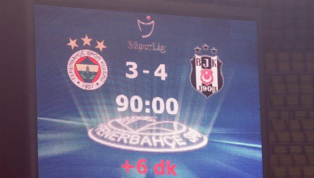 Fənərbağça Beşiktaşa 15 ildən sonra yenə eyni hesabla uduzdu