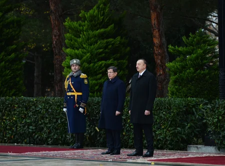 ​Official welcoming ceremony of Ahmet Davutoglu held