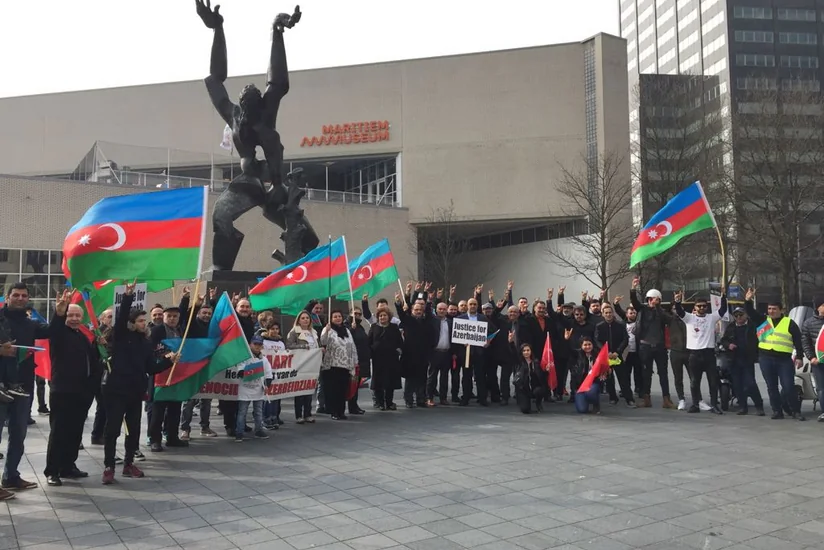 Rotterdamda Azərbaycanlıların Soyqırımı Gününə həsr edilən “Səssiz yürüyüş” aksiyası keçirilib - FOTO - VİDEO