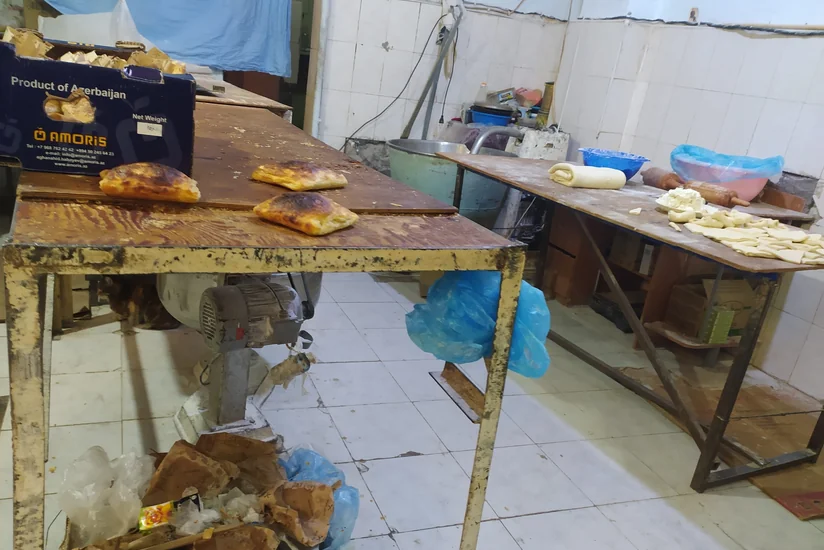Bakıda kustar üsulla “Xaçapuri” və ”Simit” istehsal edən sex bağlandı