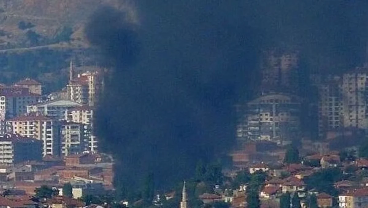 В столице Турции произошел пожар