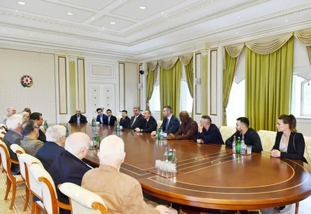 President Ilham Aliyev receives participants of 55th Convention of World Boxing Council