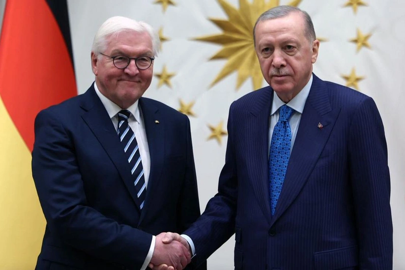 Ərdoğan almaniyalı həmkarı ilə görüşüb