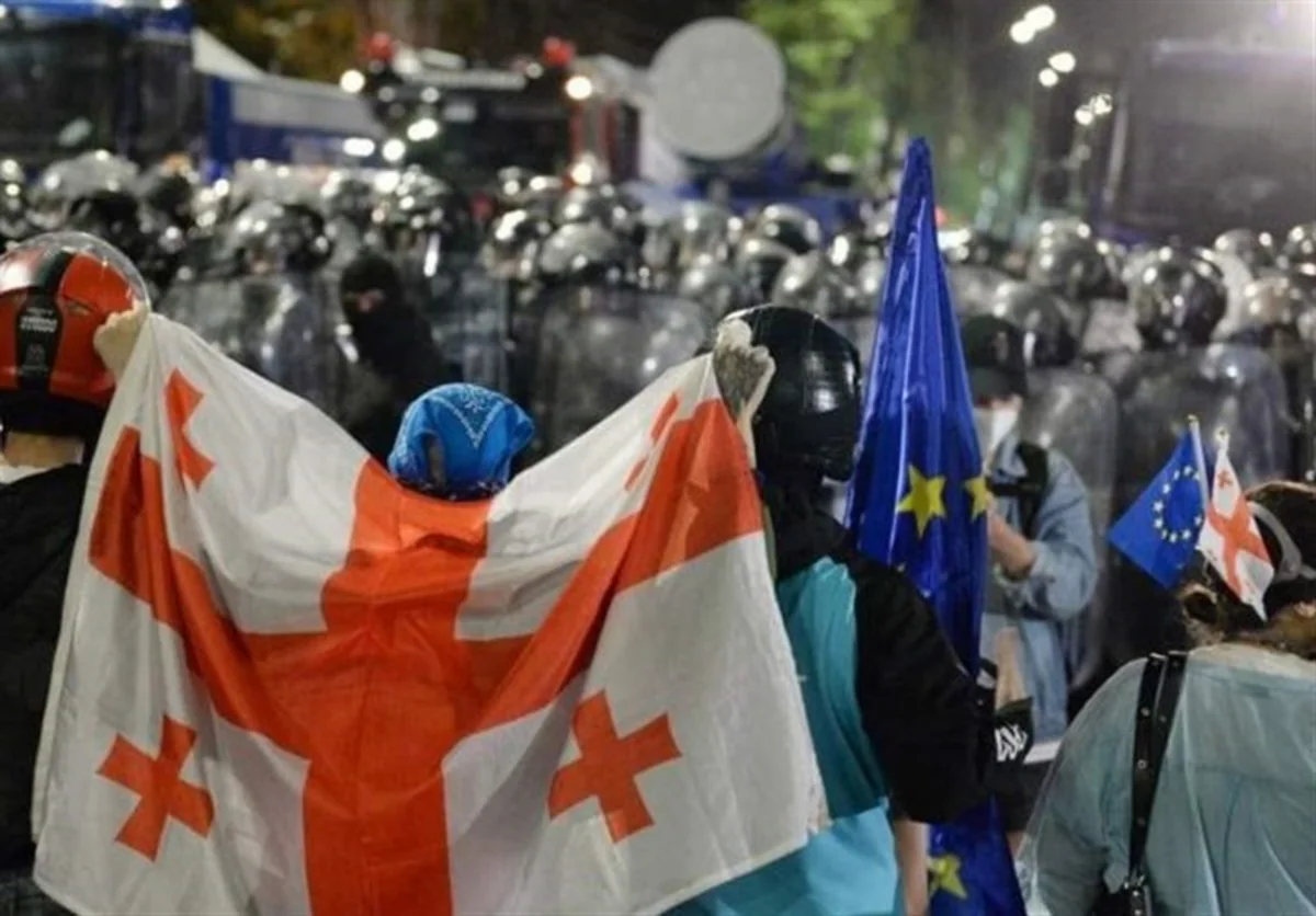 В Тбилиси за беспорядки на митинге задержали мужчину