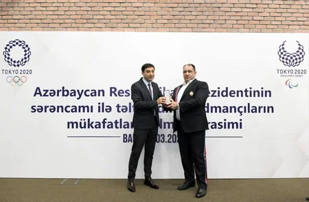 Azərbaycanın tanınmış idmançıları mükafatlandırılıb